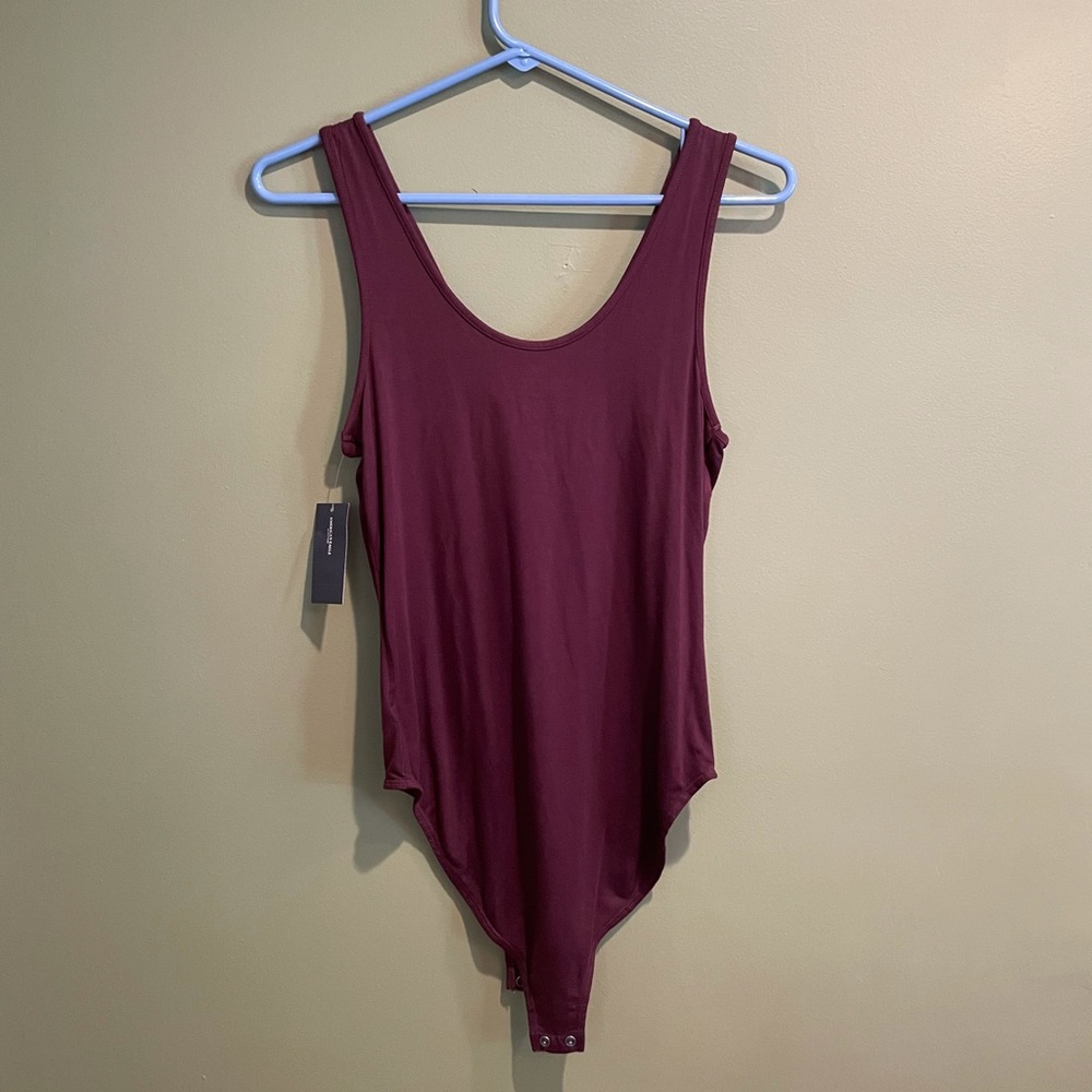 NWT AMERICAN EAGLE MAROON ONE PIECE BODY SUIT Sz MEDIUM - Picture 5 of 7